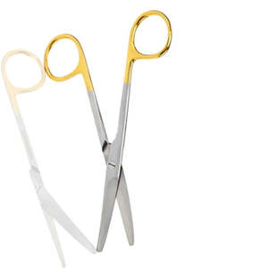 Tijeras Metzenbaum de 23 cm, Chapadas en Oro, Acero Inoxidable Médico, Disección de Tejidos Blandos de Precisión, Instrumentos Quirúrgicos - Product Image 2