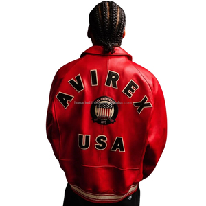 Veste en cuir multicolores sur mesure |   Manteau streetwear à patchs brodés, vêtement d'extérieur de style américain de grande taille, qualité supérieure - Product Image 3