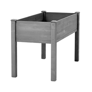 Jardinière surélevée en bois pour l'extérieur, 48x24x30 pouces, avec pieds, pour la culture de plantes, fleurs, fruits, légumes et herbes - Product Image 2
