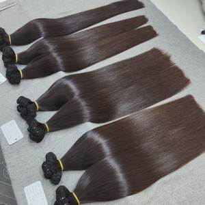 Extensions de cheveux naturels lisses non traités, couleur naturelle, extensions de cheveux lisses, produits de beauté les plus vendus - Product Image 3