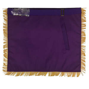 Nuevo Delantal Masónico Past Master Blue Lodge - Delantal de Terciopelo Morado con Bordado a Mano, el Mejor Diseño, Hecho en Pakistán, Delantales de Regalia Masónica en Venta - Product Image 4