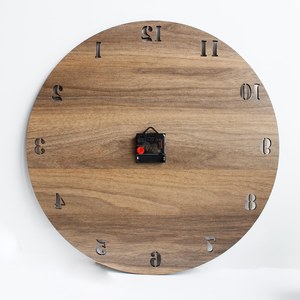 Reloj de Pared de Madera con Diseño de Montaña en Capas, Arte de Pared con Corte Láser de la Naturaleza, Decoración para el Hogar en MDF - Product Image 5