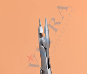 Pince à former des boucles en tweed avec coupe-fil intégré, en acier inoxydable, pour la pliage d'anneaux orthodontiques, avec pointes en carbure de tungstène - Product Image 3