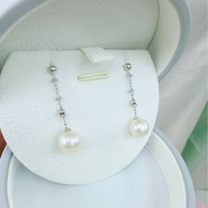 Zhuji Mountain Lake 8.5-9mm Round Freshwater <b>Pearl</b> Earstuds Almost Flawless Pure Silver Accessories Freshwater <b>Pearl</b> <b>Earrings</b> - Product Image 4