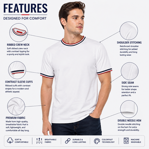 เสื้อยืดพิมพ์ลายตามสั่งขายส่ง โพลีเอสเตอร์ 100% เสื้อยืดแขนสั้นผู้ชาย สีตามสั่ง แบบซับลิเมชั่น รับผลิตแบบ OEM ODM - Product Image 5