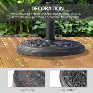 Ombrellone da Giardino Quadrato con Base in Acciaio Inox per Ristoranti, Hotel, Spiaggia o Patio di Casa - Consigliato per la Pioggia - Product Image 5
