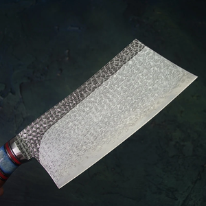 Couteau à découper en acier Damas artisanal de qualité supérieure LEGACY BLADES, lame tranchante comme un rasoir, manche en bois, couteau à viande forgé, fabricant OEM ODM - Product Image 2