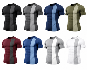Custom <b>Men's</b> <b>Compression</b> T <b>Shirt</b> Gym Base Layer Quick Dry Running Fitness Athletic Sports Performance Tee OEM ODM - Product Image 6