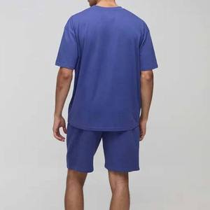 Conjunto Deportivo de Secado Rápido, 100% Algodón, Tallas Grandes, Personalizable con su Propio Logotipo, Camiseta y Pantalones Cortos para Hombre - Product Image 5