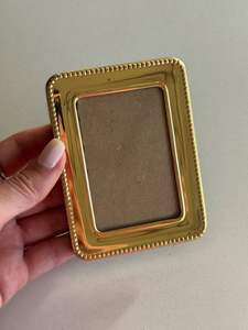 Cadre photo en laiton pour mariage, anniversaire, cadeau d'entreprise, article festif, cadeau de luxe pour l'inauguration d'une maison - Product Image 2