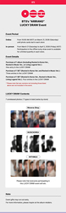 BTS ARIRANG (Set) Segundo Sorteo de CD de Música Pop en Coreano, Edición de Papel y Plástico, Para Todas las Edades - Product Image 2