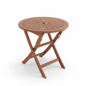 <b>Foldable</b> Lightweight Modern Solid Acacia Wood Side <b>Table</b> for Hotel Garden Coffee Balcony Outdoor Furniture-Factory Wholesale - Product Image 3