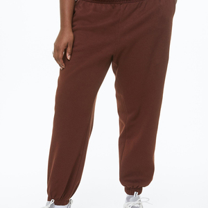 Pantalon de jogging fuselé en coton kaki de haute qualité avec cordon de serrage pour le sport et la course - Product Image 2