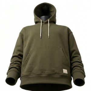 Sweat à capuche oversize 100 % coton jersey brodé, respirant, anti-rétrécissement, écologique, épais, hiver, séchage rapide - Product Image 6