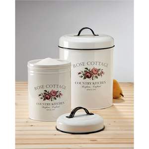 Luxury Metal Kitchen Canister <b>Set</b> Vintage Floral Tea Coffee Sugar Flour Food Storage Jar Airtight Container <b>Set</b> Wholesale Jars - Product Image 5