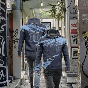 Wholesale & Dropship Custom Stitched <b>Red</b> Black-White Sports Pullover Sweatshirt <b>Hoodie</b> - Product Image 5