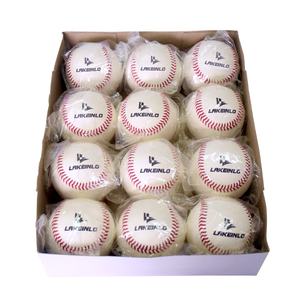 Venta al por mayor 9 "de lana blanca logotipo personalizado de béisbol - Product Image 4