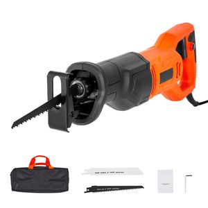 Sega a sciabola elettrica con cavo da 120 Volt 6 Amp, 3000 SPM, velocità variabile, corsa da 3/4 di pollice per taglio metalli, con 8 lame - Product Image 2
