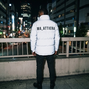 Men <b>White</b> Black Color Block <b>Puffer</b> <b>Jacket</b> Quilted Winter Coat Stand Collar Full Zip Insulated Outdoor Casual <b>Jacket</b> - Product Image 4
