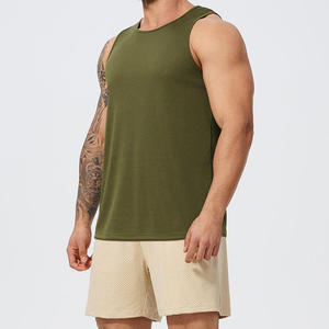 Mens <b>Athletic</b> Training Tank Top Breathable Sleeveless Gym Vest Lightweight Fitness Muscle Wear Quick Dry Active Apparel - Product Image 3