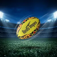 Ballon d'entraînement de rugby, caoutchouc synthétique de qualité supérieure, durable, disponible en tailles 3, 4 et 5 pour enfants, jeunes et adultes