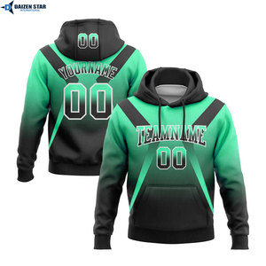 เสื้อฮู้ดดี้ผู้ชายสไตล์สปอร์ต สีชมพู-ดำไล่เฉด พิมพ์ลายบล็อกสี ระบายอากาศได้ดี ผลิตจากผ้าโพลีเอสเตอร์ถัก ทรงปกติ เหมาะสำหรับใส่ในฤดูใบไม้ร่วง - Product Image 3