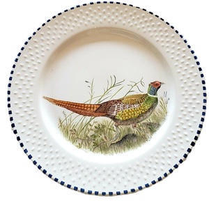 Nouvel arrivage : Plateau en fer émaillé, magnifiquement fait main, pour la décoration intérieure, avec motif d'oiseaux et d'arbres imprimé, design Art Déco - Product Image 1