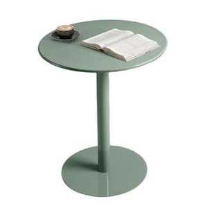 Unique <b>Silver</b> Seahorse Pedestal Side <b>Table</b> Aluminum Round Metal Accent <b>Table</b> with Coastal Theme Base for Luxury Home Hotel - Product Image 5