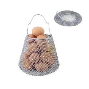 Metal <b>Wire</b> Chicken Shaped <b>Storage</b> <b>Basket</b> With Handles <b>For</b> Home Decoration Cute Animal Design - Product Image 4