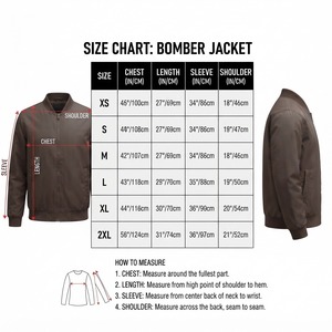 Chaqueta Bomber Estilo Universitario para Hombre con Ribetes Acanalados y Cremallera Completa, Ropa Exterior Casual para Personalización y Venta al por Mayor para Compradores de Ropa - Product Image 6