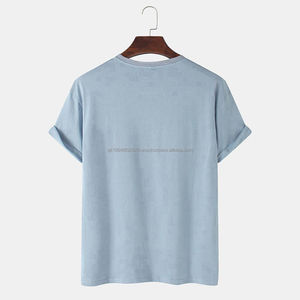 T-shirts en coton pour hommes à épaules tombantes, en vrac, pas chers, coupe ample, confortables et idéaux pour les looks décontractés modernes - Product Image 2