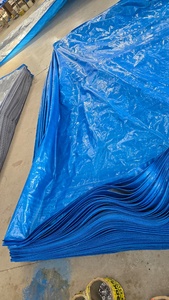 Rouleau de bâche en PE haute qualité, durable et robuste, stabilisé aux UV, résistant aux déchirures, imperméable, pour couvertures de camions - Product Image 3