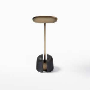 Mesa de Cóctel de Aluminio de Alta Calidad, Mueble Premium con Detalles Metálicos, Mesa Auxiliar para Hogar, Hotel, Vino y Bebidas, Latón - Product Image 6