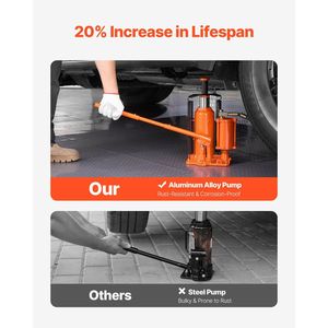 12 Ton manuale pompa a mano idraulico presa Auto per riparazione Auto Jack bottiglia d'aria per uso automobilistico - Product Image 4