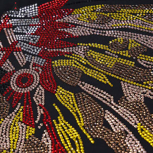 เสื้อยืดพิมพ์ลายประดับเพชรทรงหลวมผ้าฝ้าย 100% แบรนด์ส่วนตัวสำหรับผู้ชาย สวมใส่สบาย ระบายอากาศได้ดี เสื้อยืดประดับเพชรสำหรับผู้ชาย - Product Image 6