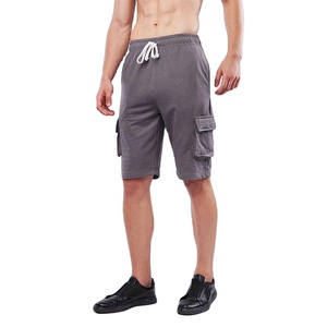 Short Cargo en éponge confortable et tendance de haute qualité pour hommes, tenue décontracté, short en molleton de coton respirant avec plusieurs poches - Product Image 2