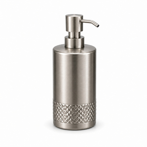 Distributeur de savon noir et or avec pompe antirouille, finition mate, flacon à lotion liquide côtelé pour salle de bain et cuisine d'hôtel moderne - Product Image 4