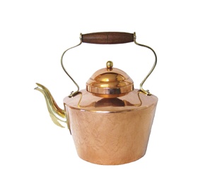 Tetera de Cobre Brillante Hecha a Mano con Pureza Ayurvédica 100% de SHAHID HANDICRAFTS, Diseño Moderno, Asa Antiderrames para Servir - Product Image 3