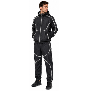 Survêtement en nylon de qualité supérieure pour hommes, idéal pour la course en extérieur, l'entraînement et le fitness – Vêtements de sport OEM/ODM, marque privée, directement de l'usine. - Product Image 4