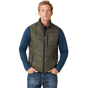 Gilet matelassé personnalisé avec logo, veste d'équitation, vêtements d'hiver décontractés, vêtements d'extérieur, gilet rembourré, vestes matelassées pour hommes - Product Image 2