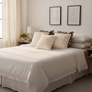 SOGA 5PC Retro Geometric Circle and <b>Cream</b> Pom-Pom Grid Pillow Cover <b>Set</b> Stylish <b>Sofa</b> Decor for Living Room - Product Image 5