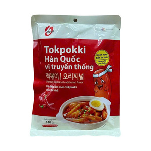 Korean Instant Tokpokki 140g Gochujang Flavor <b>Chewy</b> Rice Cake Easy Cooking Ready Meal Asian Street Food O’Food Wholesale - Product Image 3