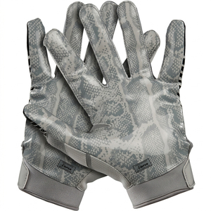 Gants de football à doigts entiers, pointes des doigts en maille respirante, polyester, unisexe, toutes saisons, fermeture à boucle, gants de football américain - Product Image 6