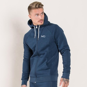 Navy Blue Plus Size <b>Mens</b> Autumn Casual Streetwear <b>Thermal</b> Breathable Quick Dry Printed Fleece Tracksuit Set Zipper Hoodie - Product Image 2