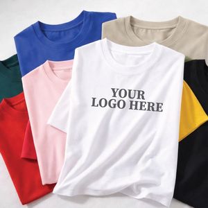 Camiseta Casual Oversize de Algodón para Mujer al por Mayor con Hombros Caídos, Tallas Grandes, Servicio OEM de Logotipo Personalizado - Product Image 1