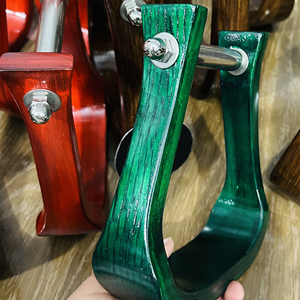 Estribos de Madera para Equitación, Soportes de Silla de Montar de Madera Natural, Cómodos y Resistentes para Montar a Caballo - Product Image 2
