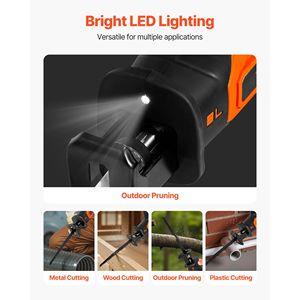 เลื่อยลูกสูบไร้สาย 20 โวลต์ 3000 SPM ความเร็วแปรผัน ระยะชัก 1 นิ้ว พร้อมแบตเตอรี่และที่ชาร์จ - Product Image 2