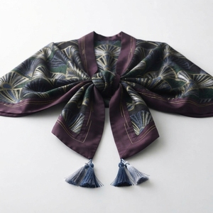 Châle en tricot doux et coloré à carreaux surdimensionné, écharpe épaisse et moelleuse à carreaux pour femme, en polyester, longue cape à franges oblongue - Product Image 6