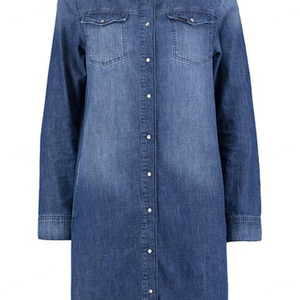 Vente Chaude : Robe Chemise en Jean Slim à Manches Longues pour Femme, Style Décontracté et Tendance, Idéale pour l'Été et l'Automne, Qualité Supérieure, Vente en Gros - Product Image 4