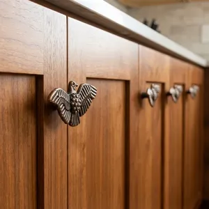 Cast Iron Eagle Bird Cabinet <b>Knob</b> Modern Design Hotel Furniture Hardware Durable Eco-Friendly Antirust High Quality Rajvasant - Product Image 3